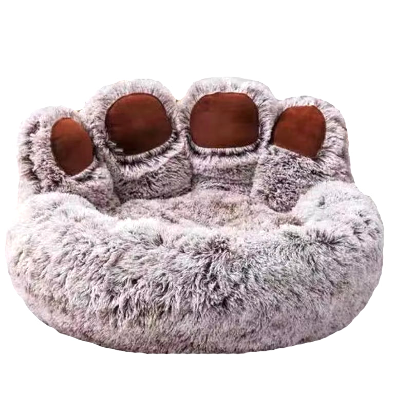 Fluffy Dog Bed Winter Plush Kennel Accessories Pet Products Large Dogs Beds Bedding Sofa Basket Small Mat Cats Big Cushion Puppy
