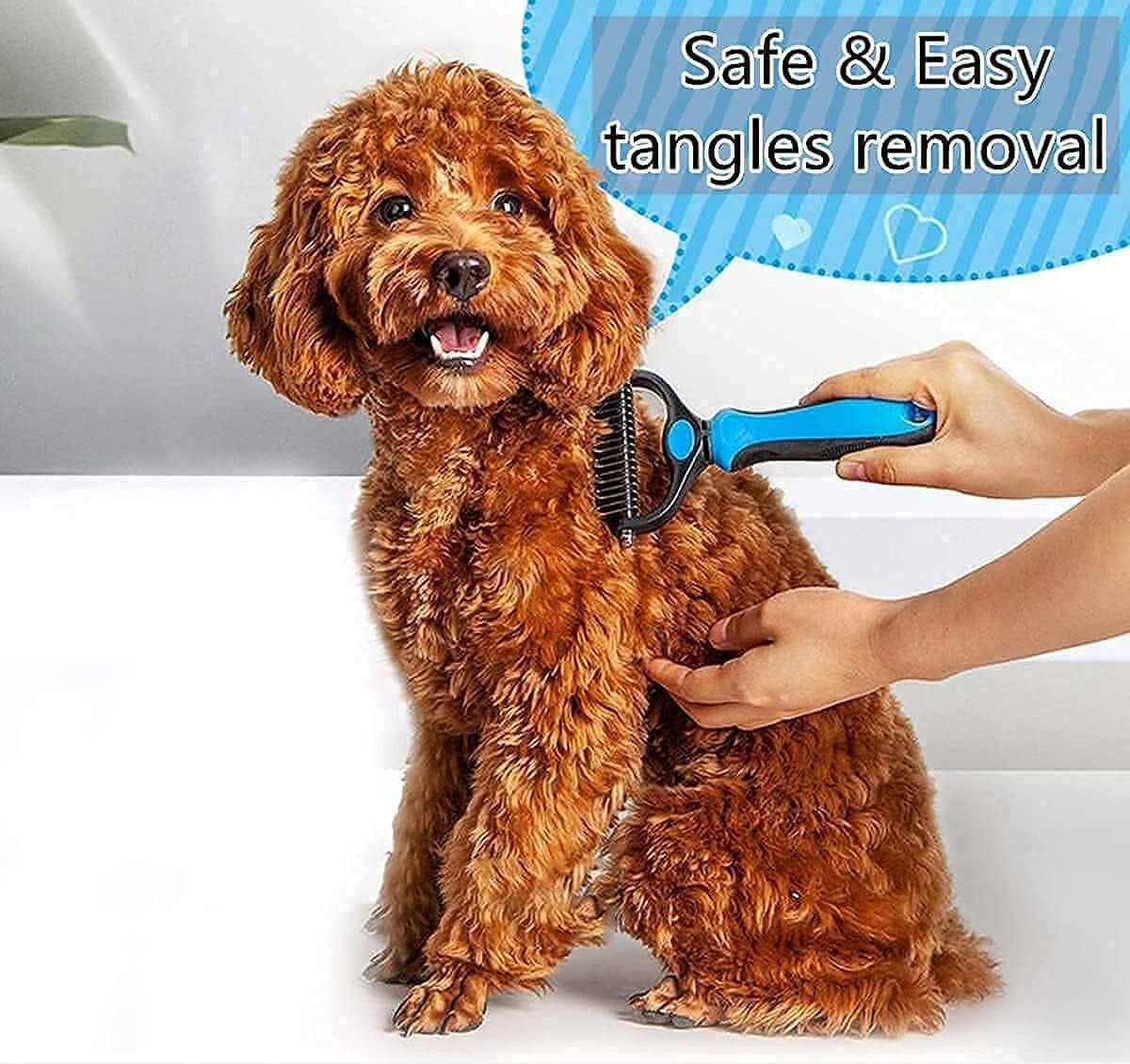 WB  Dog Grooming Rakes Grooming Brush Effectively Dematting Tool for Huskie