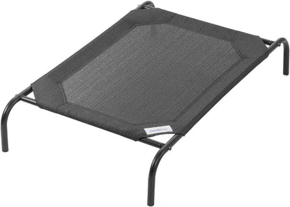 Original Elevated Dog Bed - Breathable Off-The-Ground Pet Bed with Cooling Fabric, Joint Relief & Moisture-Resistant Fabric, 100% Recyclable, Easy Clean, Gunmetal, Medium
