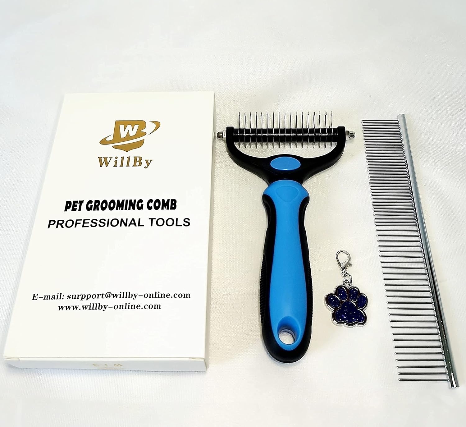 WB  Dog Grooming Rakes Grooming Brush Effectively Dematting Tool for Huskie