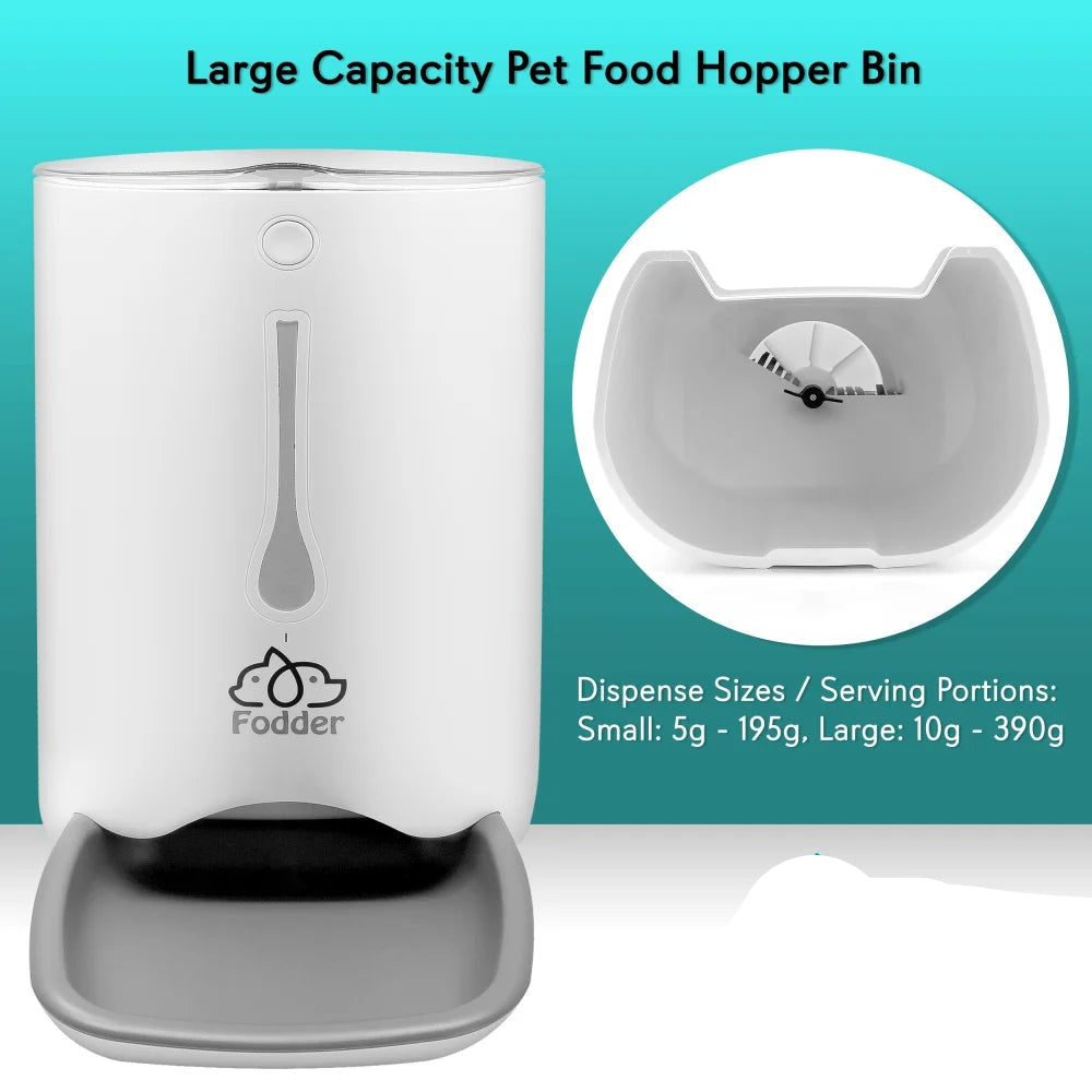 SLAPF30 - Smart Automatic Cat & Dog Food Dispenser - Digital Pet Feeder with Voice Message Playback