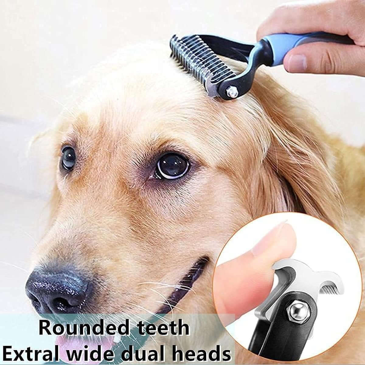 WB  Dog Grooming Rakes Grooming Brush Effectively Dematting Tool for Huskie